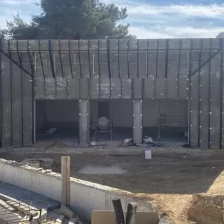 מבנה לפני חיפוי